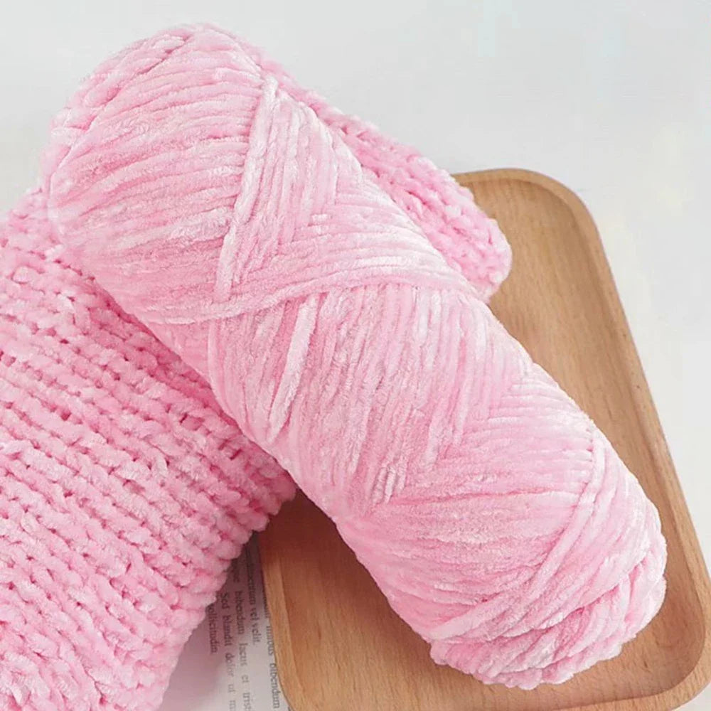 95g Chenille Soft Velvet Yarn