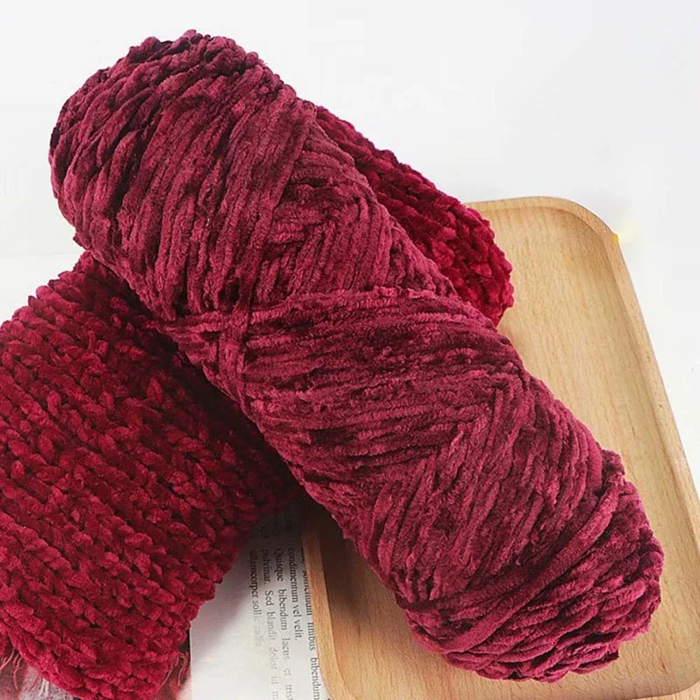 95g Chenille Soft Velvet Yarn