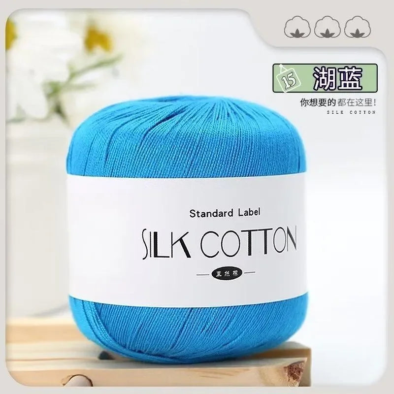 50g Soft Silk Lace Cotton Crochet Yarn