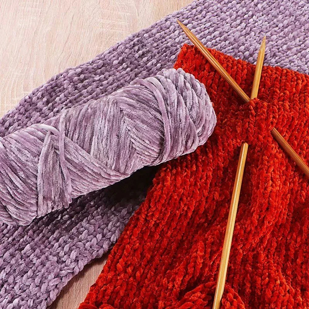 95g Chenille Soft Velvet Yarn