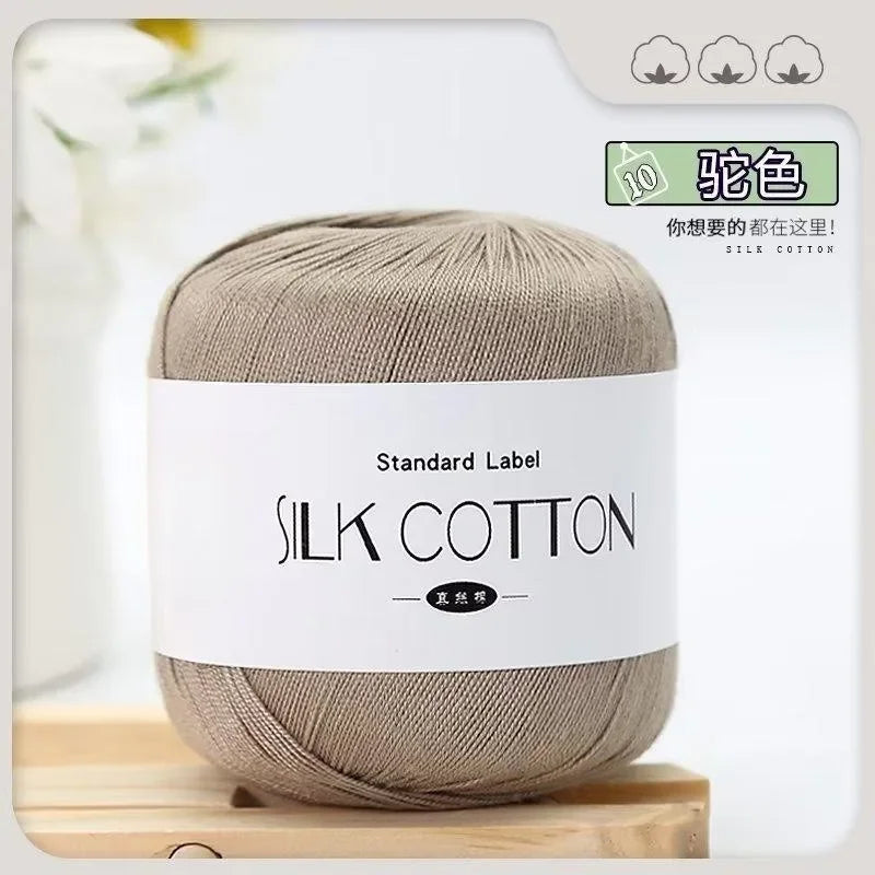 50g Soft Silk Lace Cotton Crochet Yarn