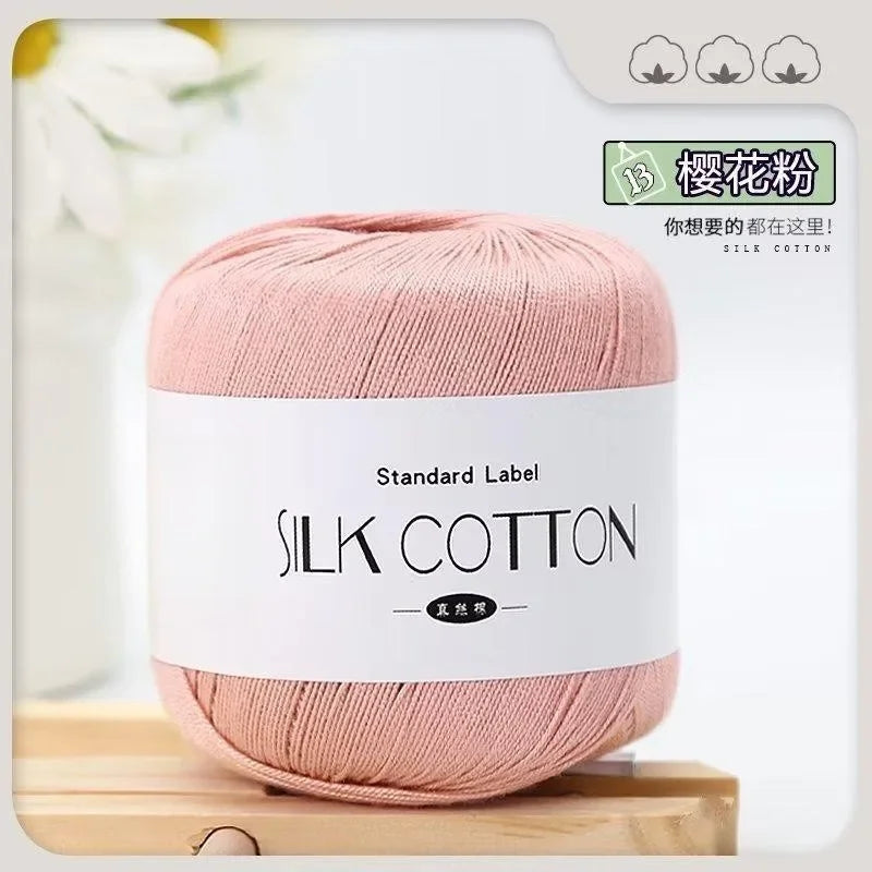 50g Soft Silk Lace Cotton Crochet Yarn