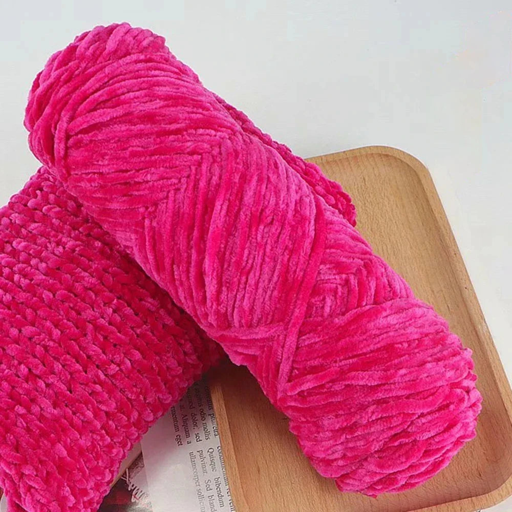 95g Chenille Soft Velvet Yarn