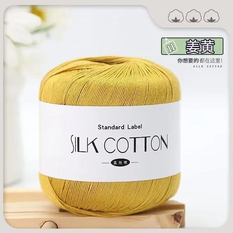 50g Soft Silk Lace Cotton Crochet Yarn