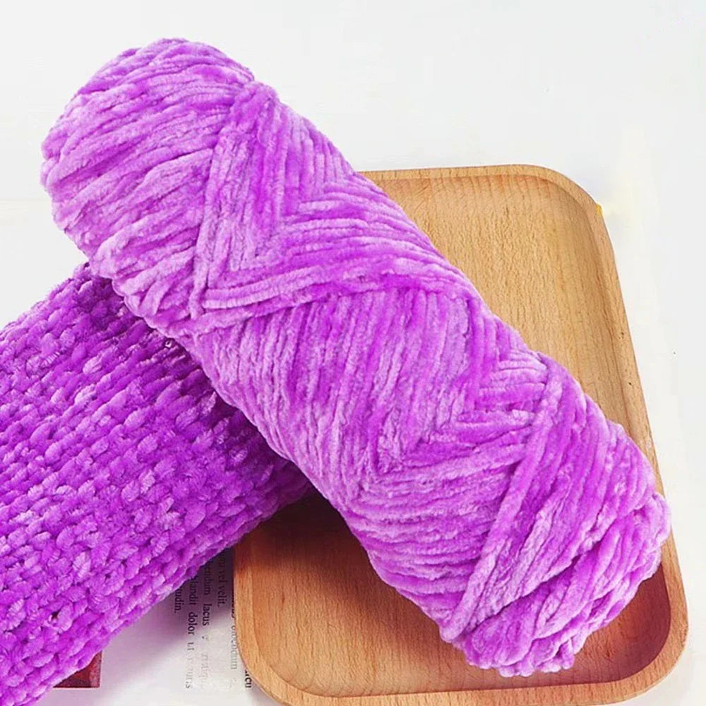 95g Chenille Soft Velvet Yarn