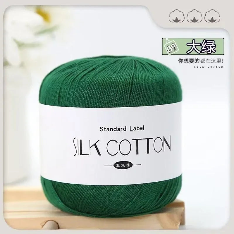 50g Soft Silk Lace Cotton Crochet Yarn