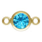 14K Gold Filled 4mm Birthstone Connectors