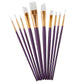 Studio White Nylon Brush Set 10-Piece
