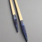 Purple Glitter Resin & Maple Knitting Needles