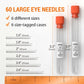 Large Eye Sharp Sewing Needles 60-Piece Set