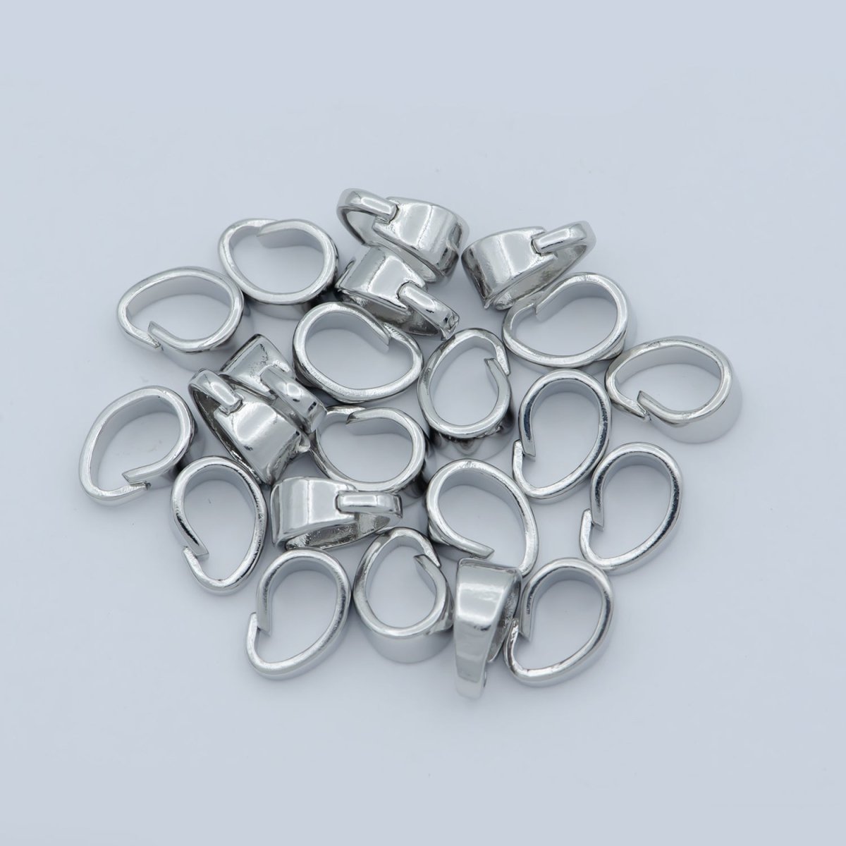 Silver Open Jump Ring White Gold Filled