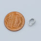 Silver Open Jump Ring White Gold Filled