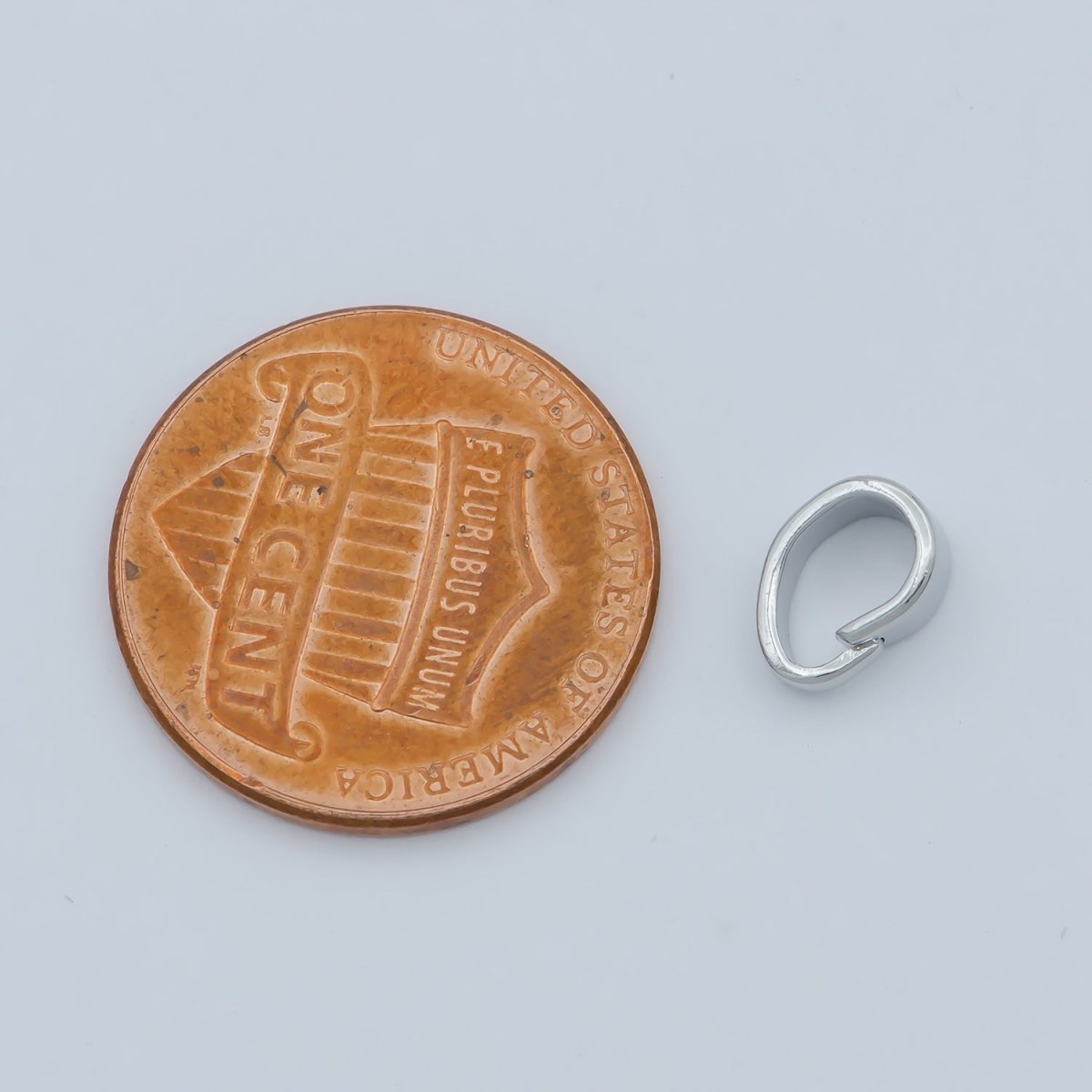 Silver Open Jump Ring White Gold Filled