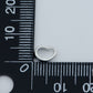 Silver Open Jump Ring White Gold Filled